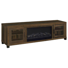  Havering - 71" TV Stand Fireplace Media Console - Dark Pine