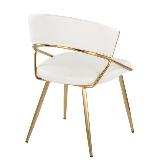 Jie - Dining Chair - Gold Metal (Set of 2)