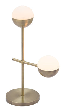  Waterloo - Table Lamp - White / Bronze