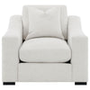 Ashlyn - Fabric Upholstered Track Arm Accent Chair - Sand