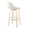 Toriano - 30" Fixed-height Barstool (Set of 2) - Cream Noize
