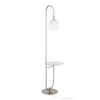 Trombone - 71" Floor Lamp With Table - Gray