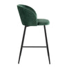 Fran - Pleated Waves Fixed-Height Counter Stool (Set of 2)