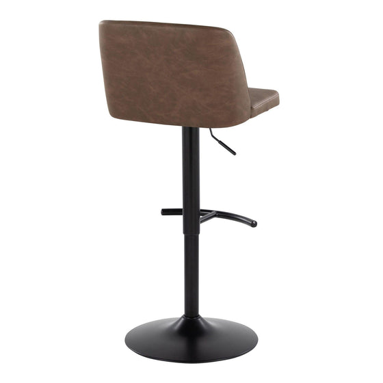 Toriano - Adjustable Barstool (Set of 2) - Black Base