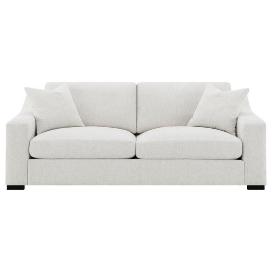 Ashlyn - Fabric Upholstered Track Arm Sofa - Sand