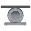 Bergenia - Mirrored Entryway Sofa Console Table - Silver
