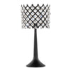 Jasper - 24" Metal Buffet Lamp - Matte Black Metal And Clear Crystal from Grandview Gallery (Set of 2)