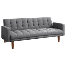  Sommer - Upholstered Tufted Convertible Sofa Bed - Gray