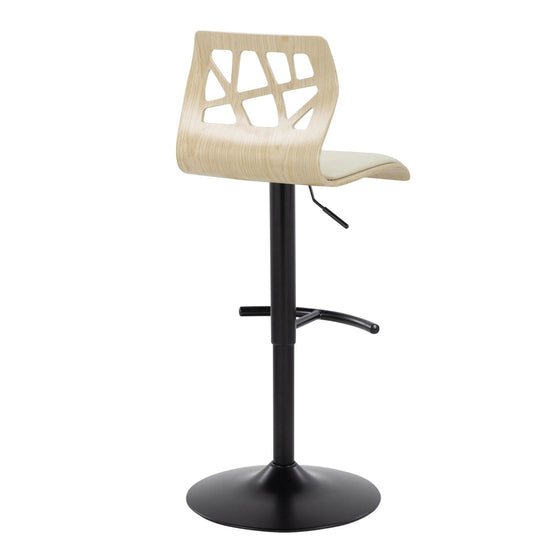 Folia - Adjustable Barstool (Set of 2) - Cream