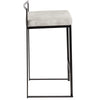 Fuji - Stackable Counter Stool With Cushion - Black Metal
