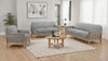 Vaughn - Fabric Upholstered Flared Arm Sofa Set