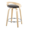 Grotto - 24" Fixed-Height Counter Stool (Set of 2) - Natural Base