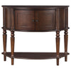 Brenda - 2 Door Demilune Wood Entryway Console Table - Brown