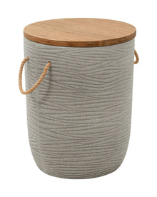  Biban - Outdoor Side Table - Natural & Brown