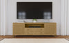 Arini - Rattan Cane 2-Door TV Stand Media Console - Sand Wash