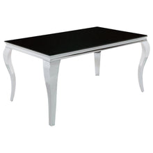  Carone - Rectangular Glass Top Dining Table