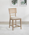 Kailani - Radio Weave Cane Counter Dining Side Chair (Set of 2) - Beige Oak