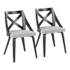 Charlotte - Chair (Set of 2) - Black Wood