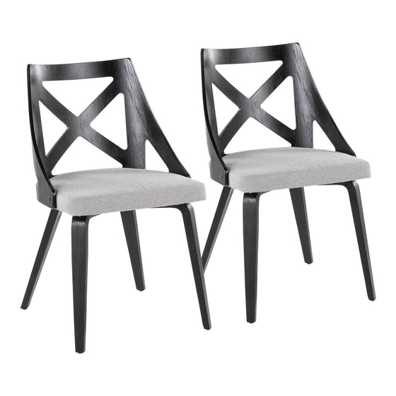 Charlotte - Chair (Set of 2) - Black Wood