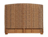 Laughton - Woven Banana Leaf Queen Panel Headboard - Amber