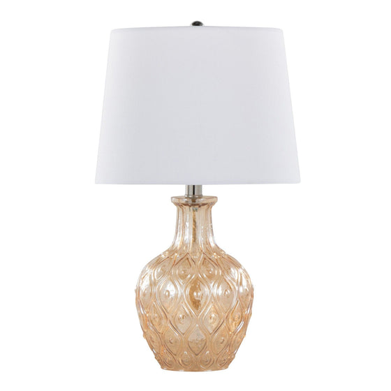 Gloria - Round 20" Glass Accent Lamp (Set of 2)