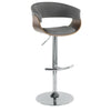 Vintage Mod - Adjustable Barstool (Set of 2) - Chrome Base