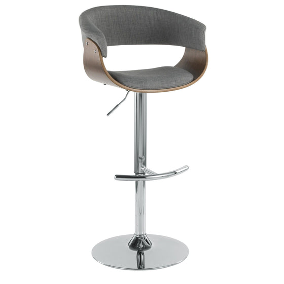 Vintage Mod - Adjustable Barstool (Set of 2) - Chrome Base