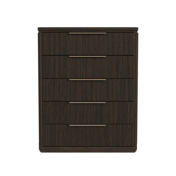 Sylvie - 5-Drawer Chest - Dark Brown