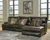 Como - Italian Leather Match Reclining Sectional