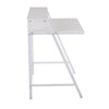 2-Tier - Office Desk - White Steel And White Wood