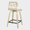 Folia - 24" Fixed-height Counter Stool (Set of 2) - Beige