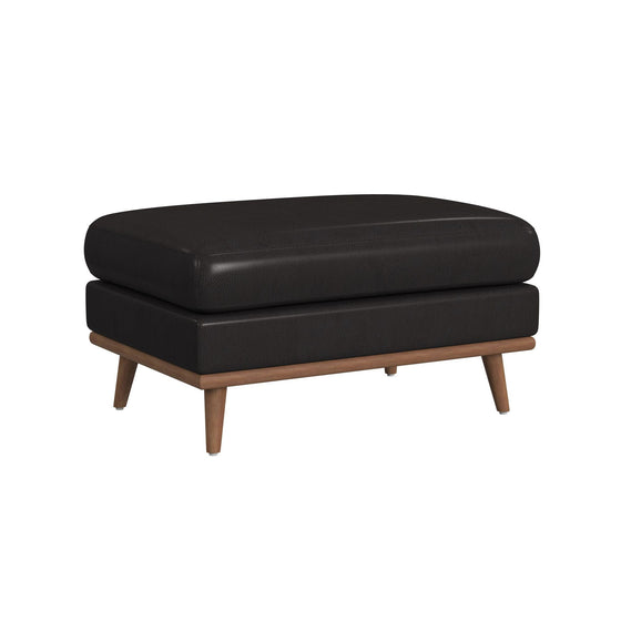 Horizon - Ottoman With Wood Base