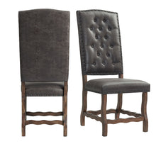  Gramercy - Tufted Tall Back Side Chair (Set of 2) - Chocolate