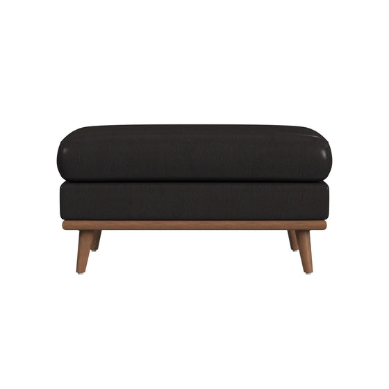 Horizon - Ottoman With Wood Base