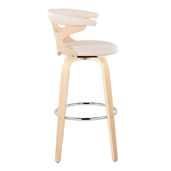 Gardenia - 30" Fixed-height Barstool (Set of 2) - Cream