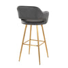 Margarite - 30" Fixed-Height Barstool - Gold Metal (Set of 2)