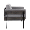 Kari - Accent Chair - Black Metal