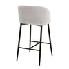 Fran - Pleated Waves Fixed-Height Counter Stool (Set of 2)