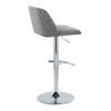 Toriano - Adjustable Barstool (Set of 2) - Chrome Base