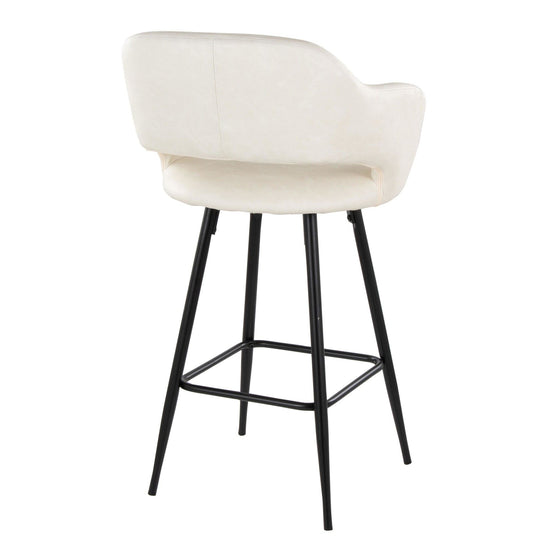 Margarite - 26" Fixed-Height Counter Stool - Black Metal (Set of 2)
