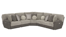  Rendezvous - 5 Piece Modular Sectional With 3 Reclining Seats - Umber