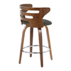 Cosi - 26" Fixed-Height Counter Stool (Set of 2) - Walnut Backrest