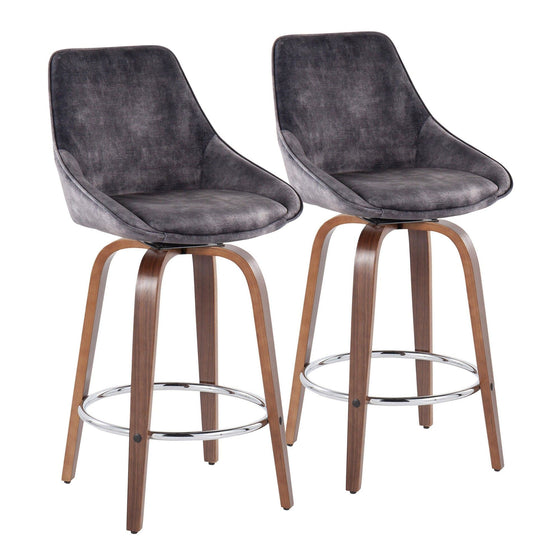 Diana - Fixed-Height Counter Stool (Set of 2)