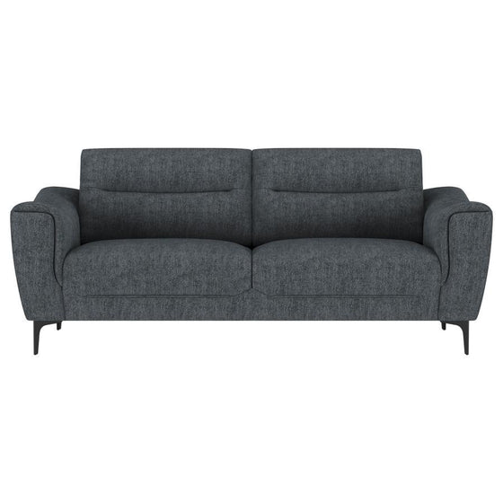 Nolan - 2 Piece Upholstered Sofa Set - Charcoal