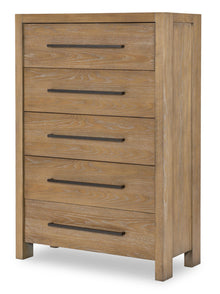  Horizons - 5 Drawers Chest - Weathered Oak