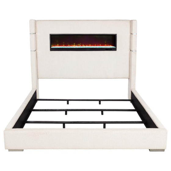 Tisdall - Upholstered Fireplace Bed