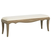  Trenton - Upholstered Bench - Washed Mango