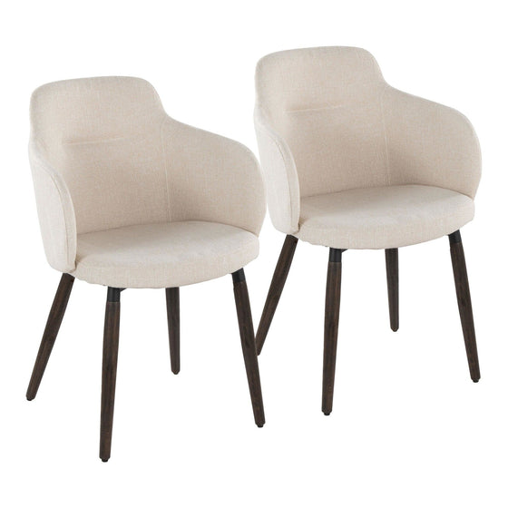Boyne - Dining / Accent Chair (Set of 2) - Dark Walnut Wood