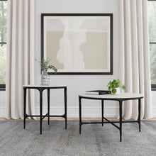  Hermas - Round Marble Coffee And End Table Set