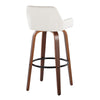 Daniella - 30" Fixed-Height Barstool (Set of 2) - Brown Base